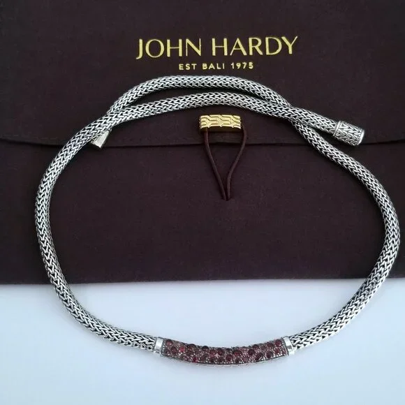 SOLD - JOHN HARDY *RARE* Raspberry Lava Tourmaline Necklace - 18" - New! $1495 - Picture 8 of 8